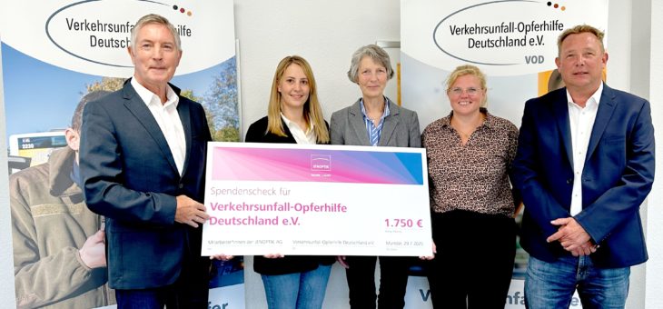 Dank und Anerkennung für besonderes Engagement: Jenoptik-Mitarbeitende unterstützen VOD mit kreativer Spendenaktion